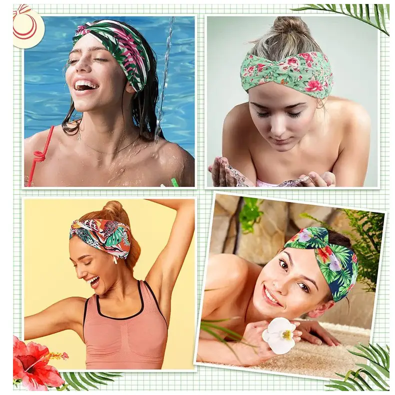 Hawaiian Floral Knotted Headband for Women — feature 17