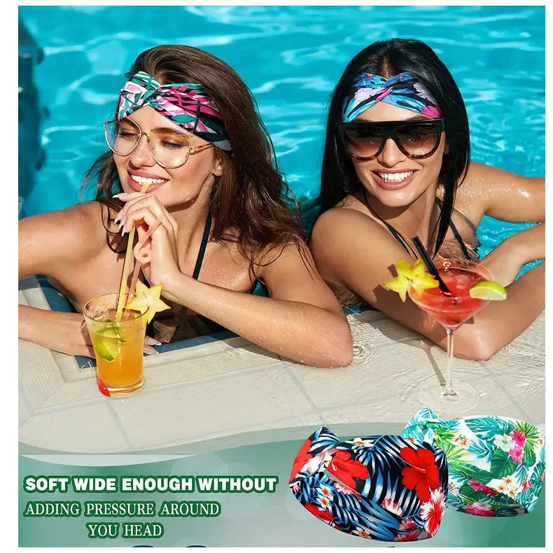 Hawaiian Floral Knotted Headband for Women — feature 18