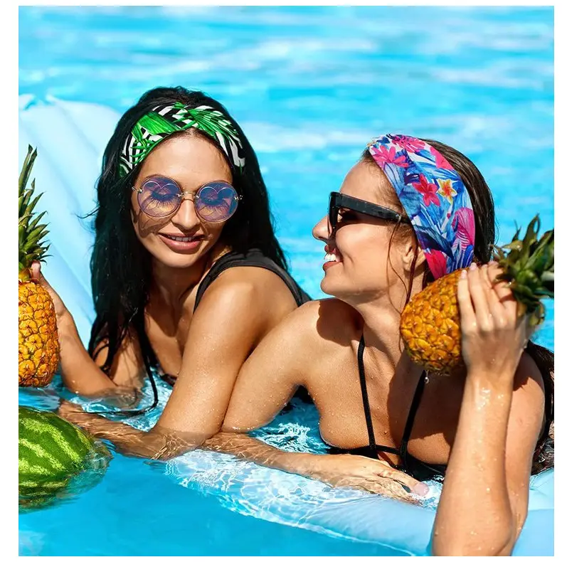 Hawaiian Floral Knotted Headband for Women — feature 19