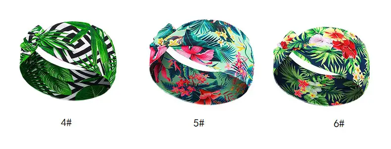 Hawaiian Floral Knotted Headband for Women — feature 22