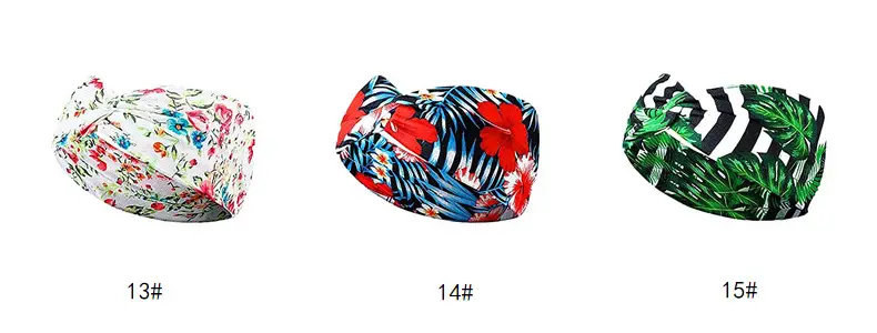 Hawaiian Floral Knotted Headband for Women — feature 25