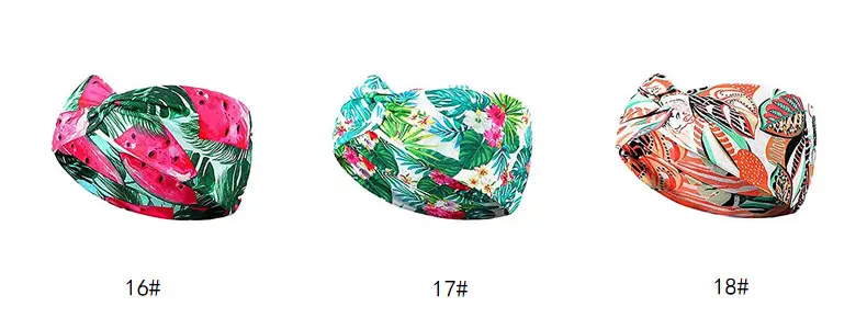 Hawaiian Floral Knotted Headband for Women — feature 26