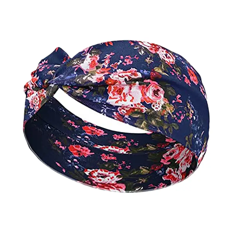Hawaiian Floral Knotted Headband for Women - Image 10