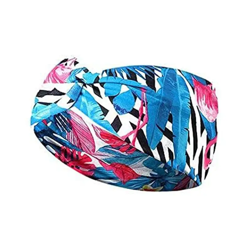 Hawaiian Floral Knotted Headband for Women - Image 11