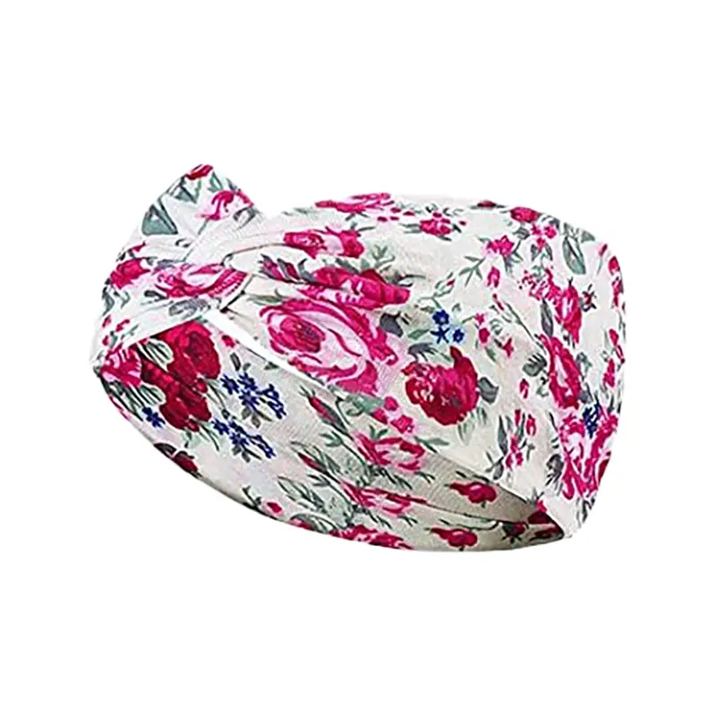 Hawaiian Floral Knotted Headband for Women - Image 12