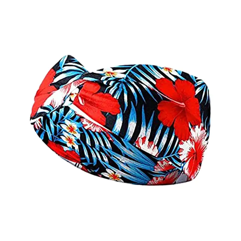 Hawaiian Floral Knotted Headband for Women - Image 14