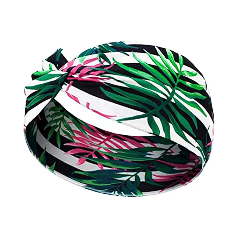 Hawaiian Floral Knotted Headband for Women - Image 2