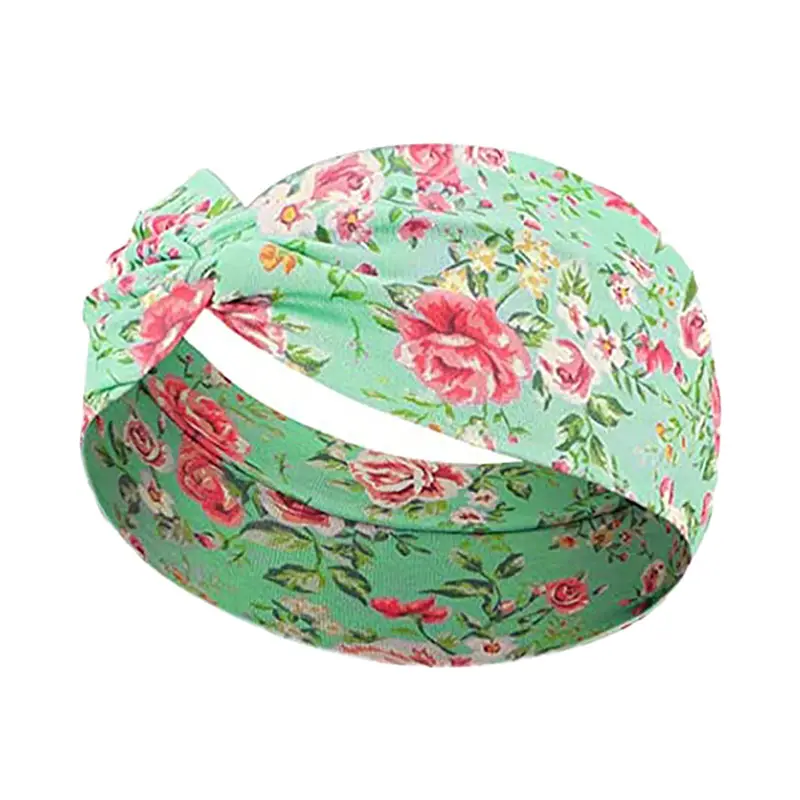 Hawaiian Floral Knotted Headband for Women - Image 3