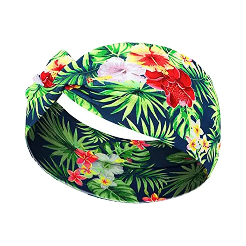 Hawaiian Floral Knotted Headband for Women - Image 6