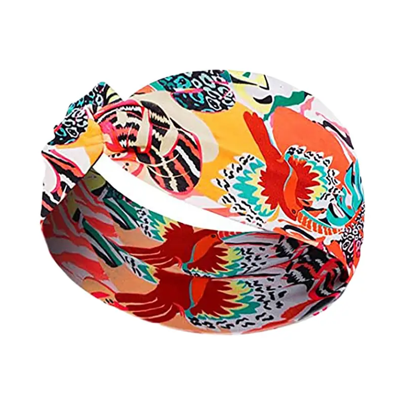 Hawaiian Floral Knotted Headband for Women - Image 7