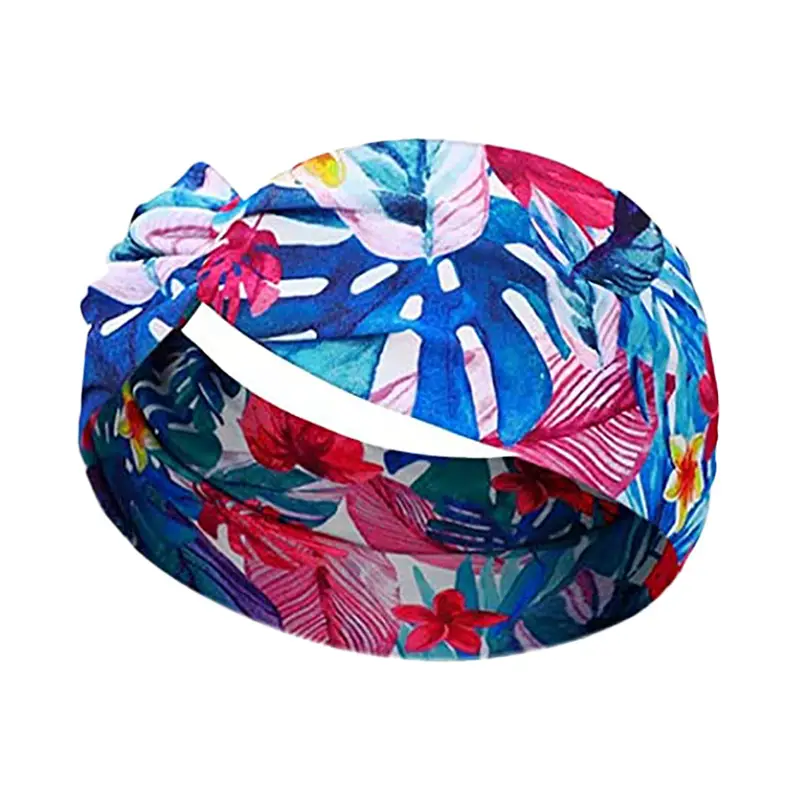 Hawaiian Floral Knotted Headband for Women - Image 9