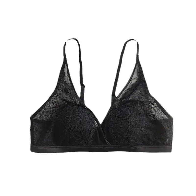 Spring Summer Non-Steel Ring Bra Silk Mulberry Cup