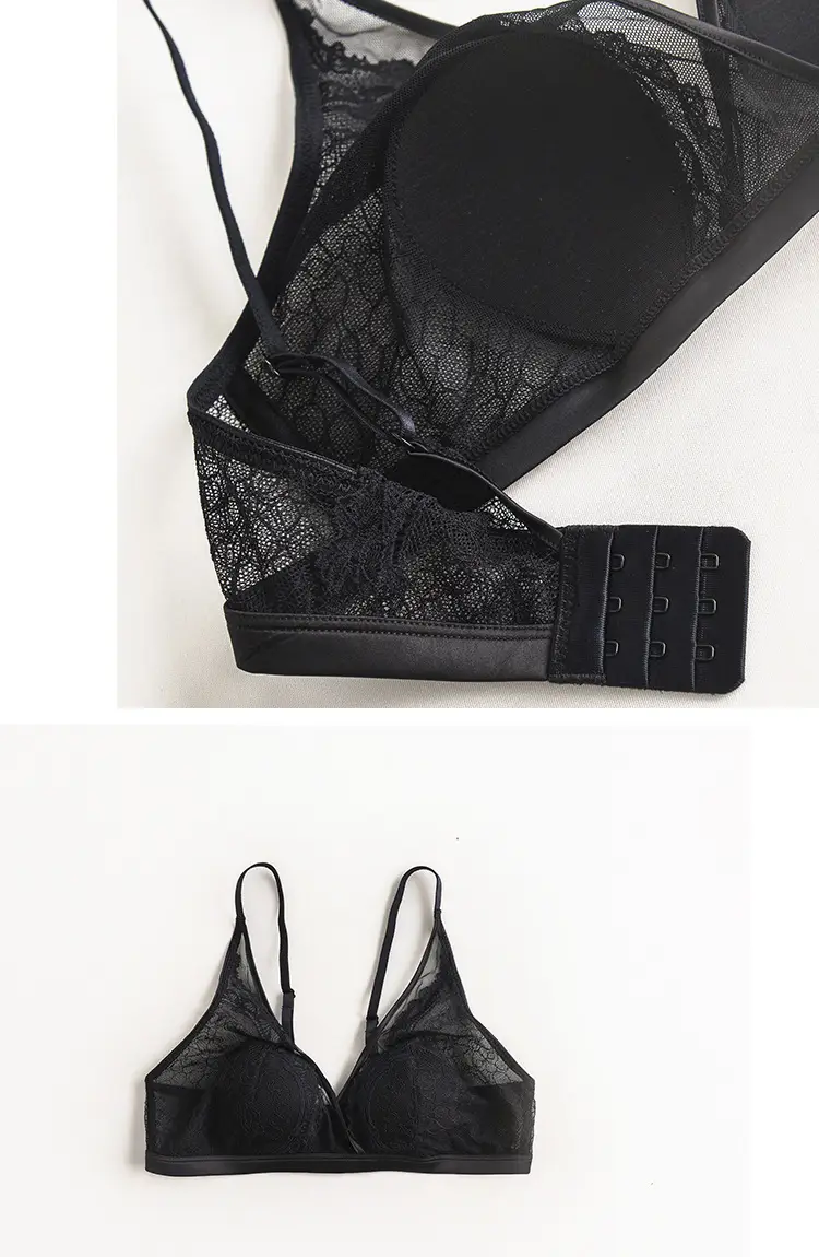 Spring Summer Non-Steel Ring Bra Silk Mulberry Cup — feature 11