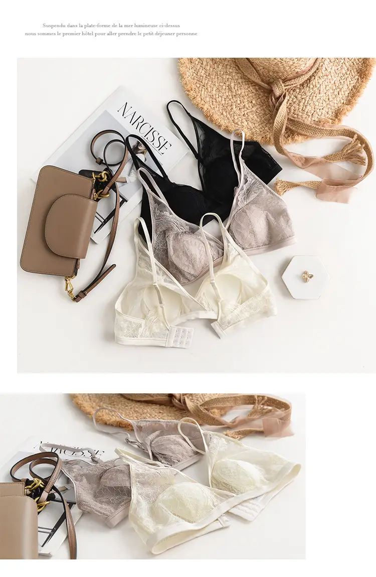 Spring Summer Non-Steel Ring Bra Silk Mulberry Cup — feature 3