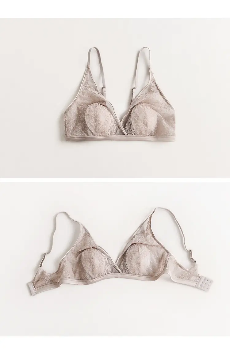 Spring Summer Non-Steel Ring Bra Silk Mulberry Cup — feature 5