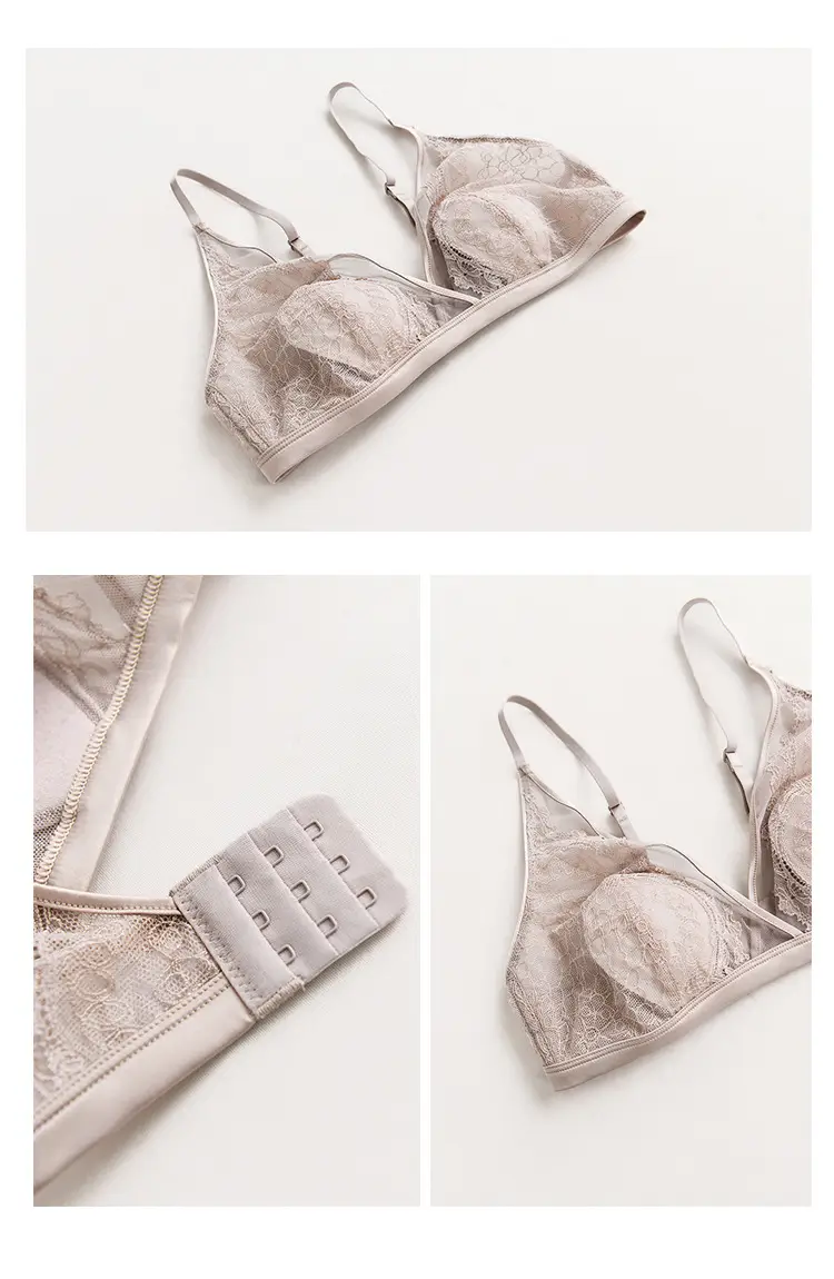 Spring Summer Non-Steel Ring Bra Silk Mulberry Cup — feature 7