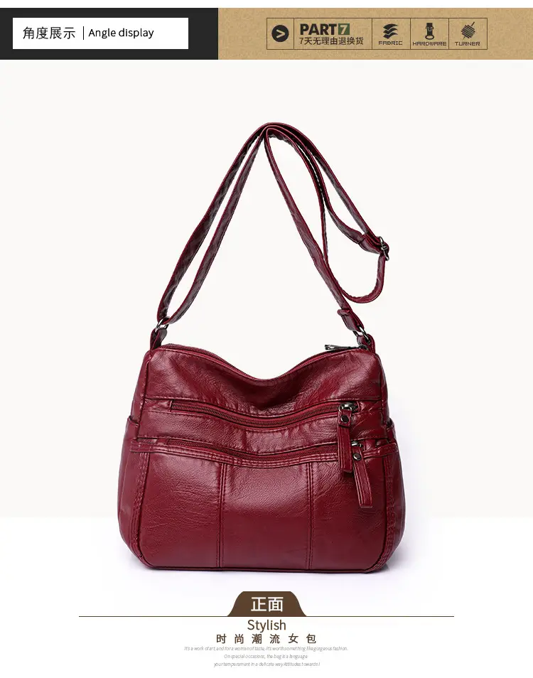 Brown PU Leather Crossbody Bag for Women — feature 16
