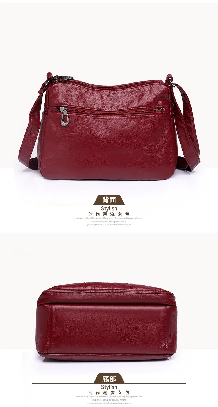Brown PU Leather Crossbody Bag for Women — feature 18