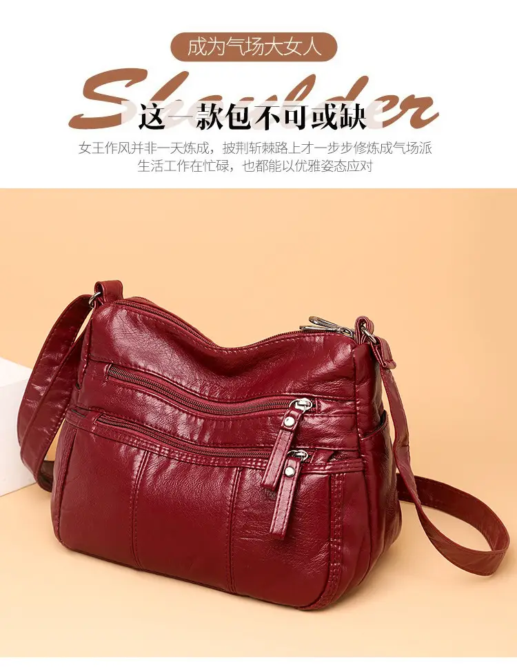 Brown PU Leather Crossbody Bag for Women — feature 2