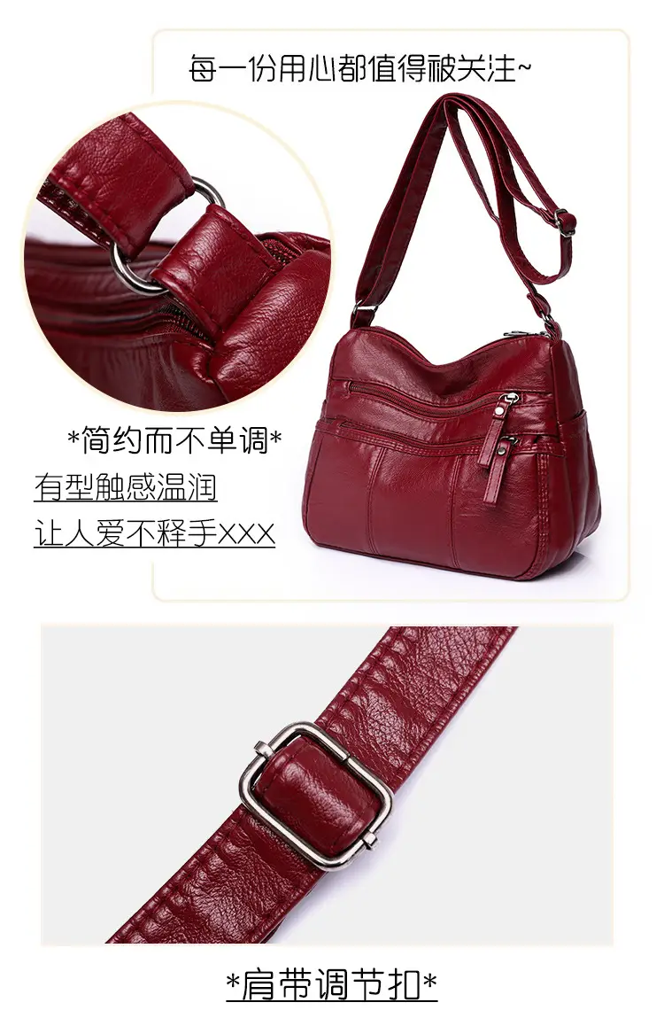 Brown PU Leather Crossbody Bag for Women — feature 6