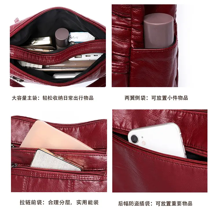 Brown PU Leather Crossbody Bag for Women — feature 9