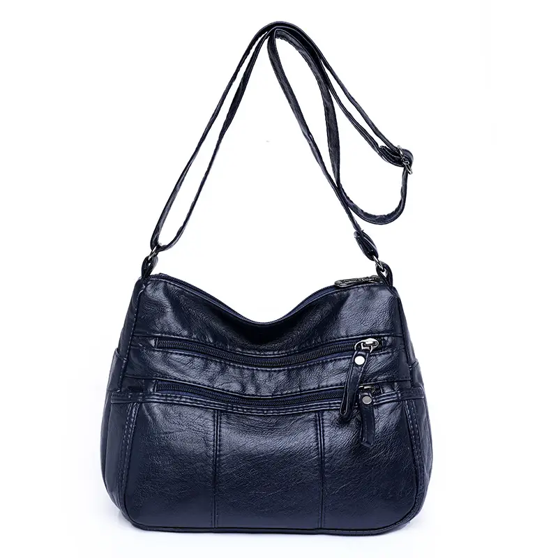 Brown PU Leather Crossbody Bag for Women - Image 9