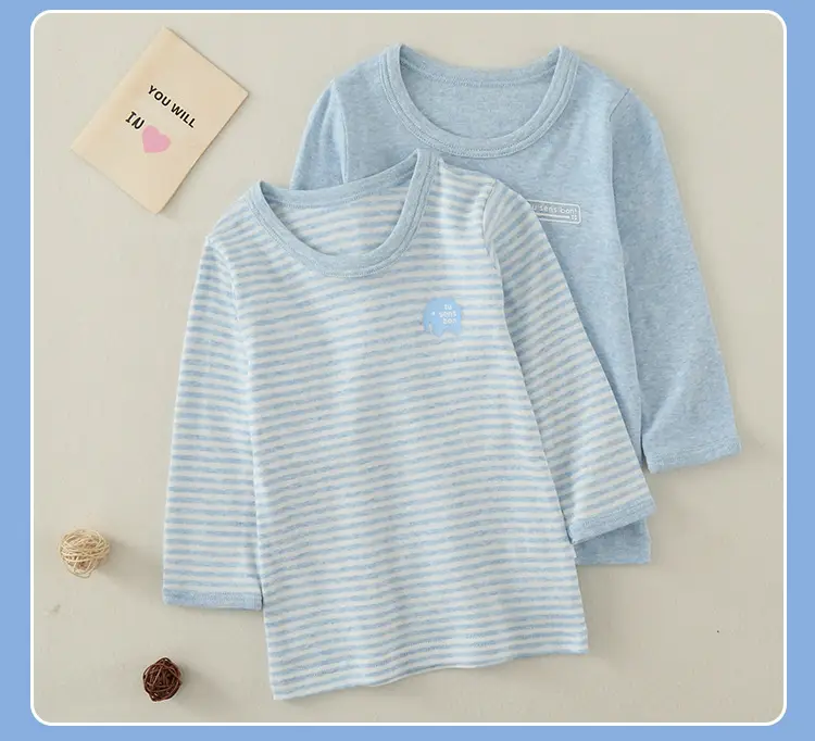 Baby Striped Cotton T-Shirt Medium Pink Striped Medium — feature 18