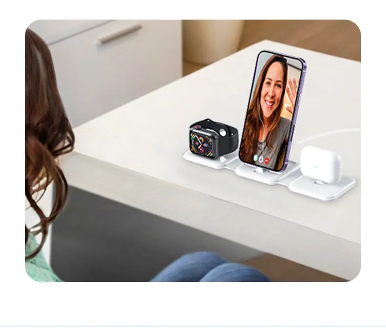 Three-in-One Wireless Charger for Apple iPhone & Watch — feature 5
