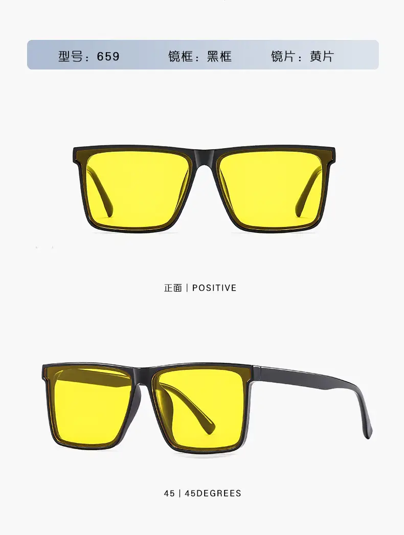 Men's Anti-UV Sunglasses Black Polarizer Driving Mirror — feature 17