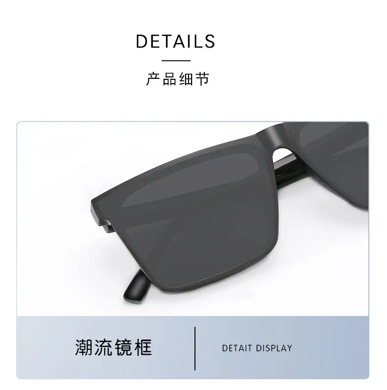 Men's Anti-UV Sunglasses Black Polarizer Driving Mirror — feature 9