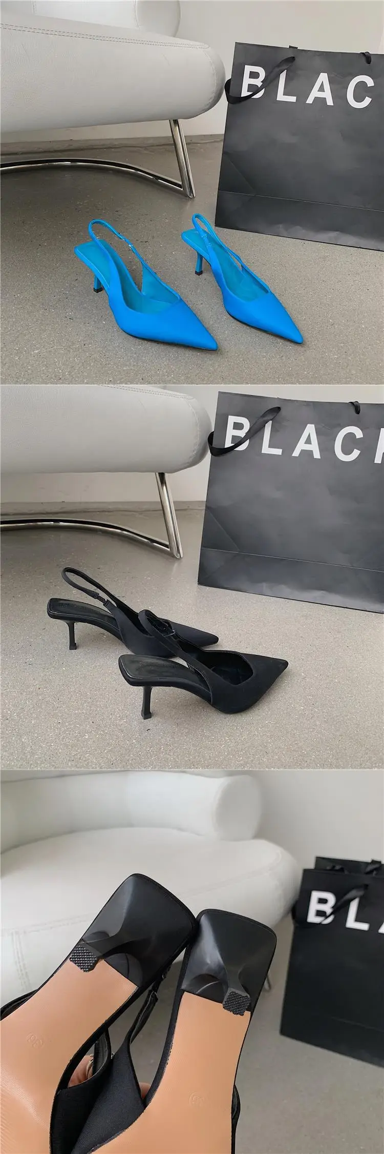 Green Pointed Toe Stiletto Heel Women's Sandals Medium — feature 14
