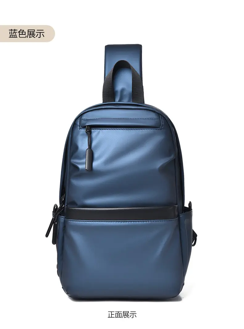 Men's Large Capacity Business Shoulder Bag Black — feature 19