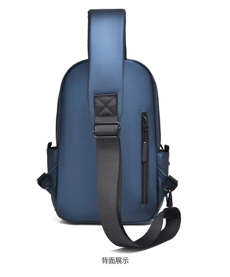 Men's Large Capacity Business Shoulder Bag Black — feature 21