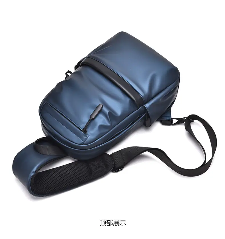 Men's Large Capacity Business Shoulder Bag Black — feature 22