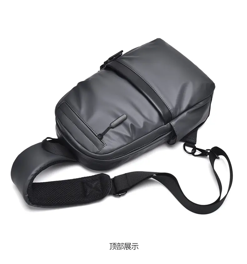 Men's Large Capacity Business Shoulder Bag Black — feature 27