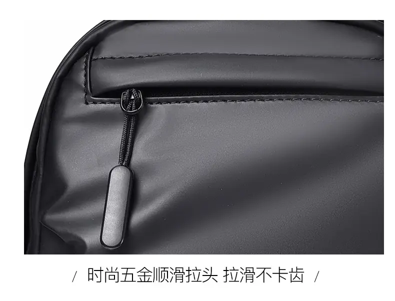 Men's Large Capacity Business Shoulder Bag Black — feature 36