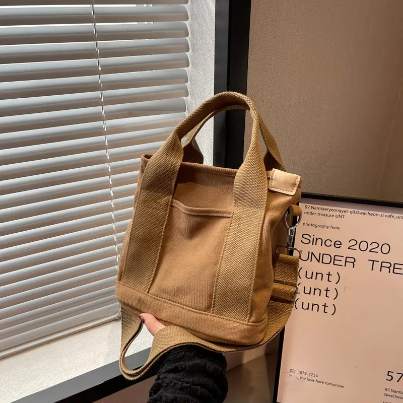 Korean Style Tan Shoulder Bag for Women - Image 10