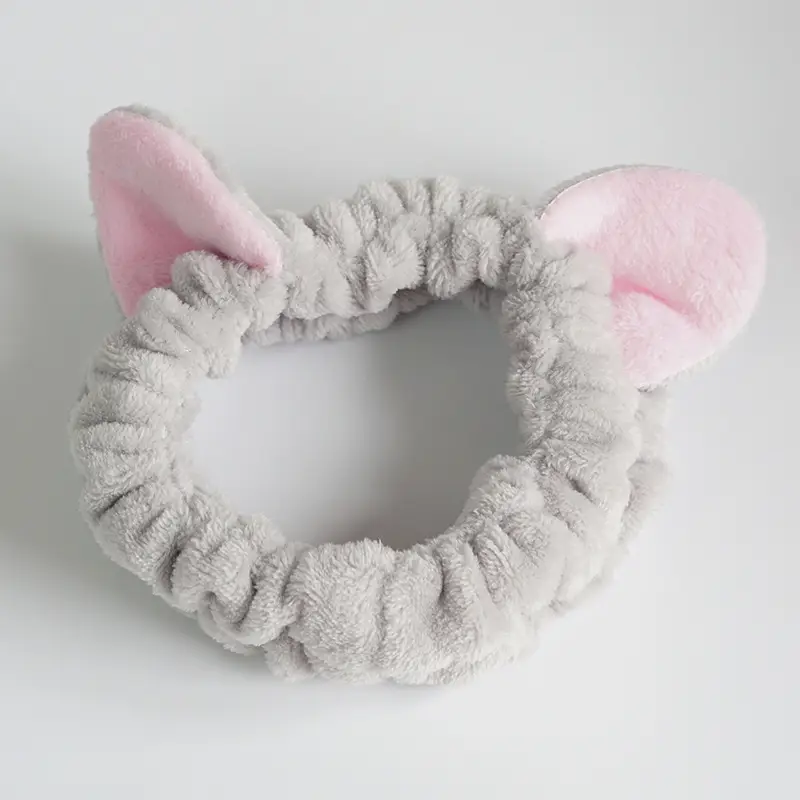 Pink Flannel Butterfly Hairband for Women