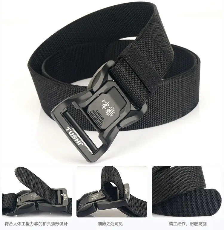 Tactical Aluminum Buckle Belt for Men β feature 15