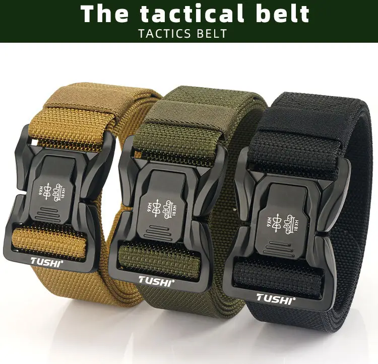 Tactical Aluminum Buckle Belt for Men β feature 3