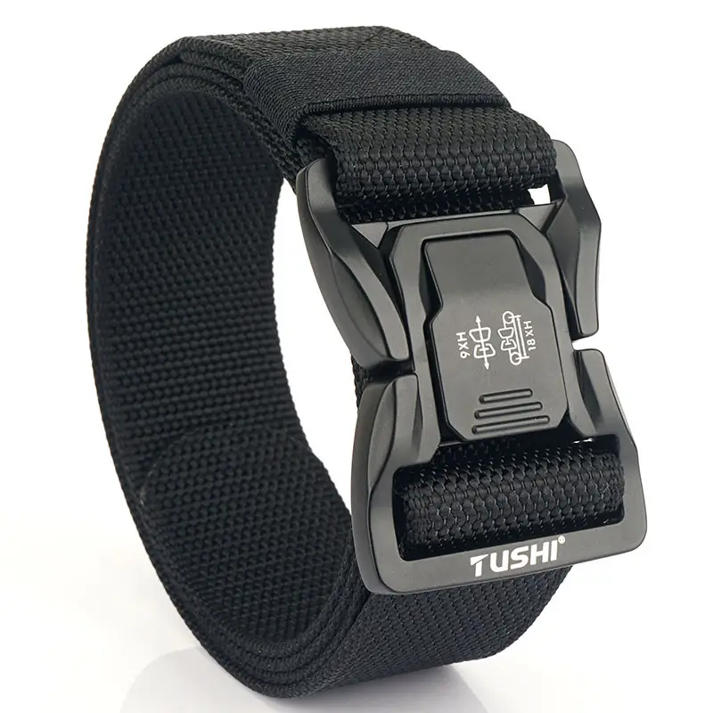 Tactical Aluminum Buckle Belt for Men