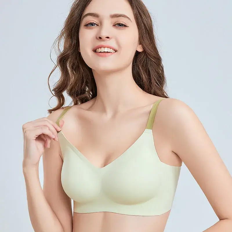 Invisible Jelly Glue Underwear Seamless Fixed Cup Pull Cup Push-up Simple Pull Bra - Image 8