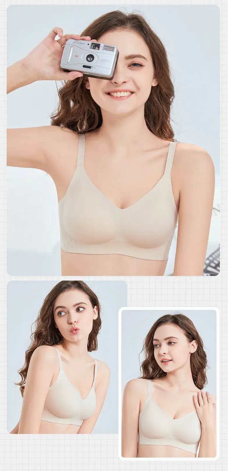 Invisible Jelly Glue Underwear Seamless Fixed Cup Pull Cup Push-up Simple Pull Bra — feature 18