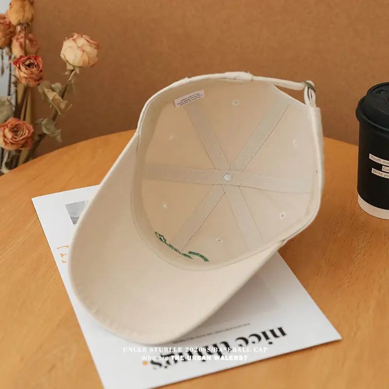 Stubble Black Baseball Cap with "Crazy" Design — feature 7