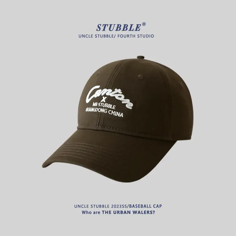 Stubble Black Baseball Cap with "Crazy" Design - Image 3