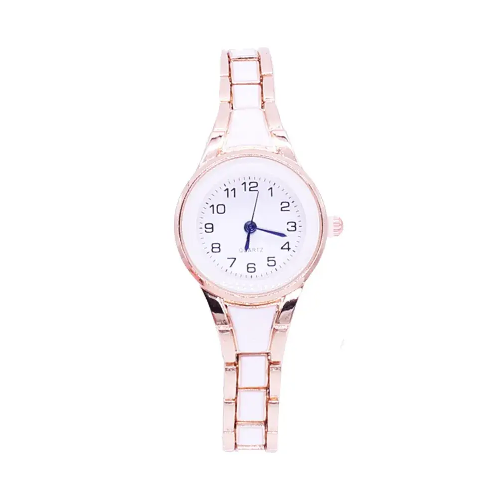 Women's Rose Gold Quartz Watch with Chain Strap - Image 3