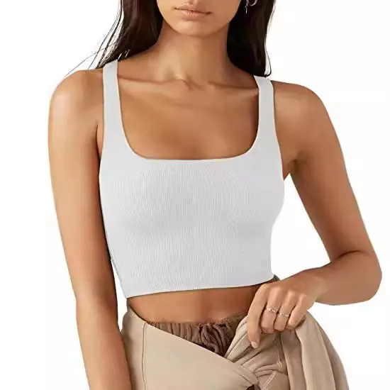 Black 23 Spring Women's Solid Color Crop Top