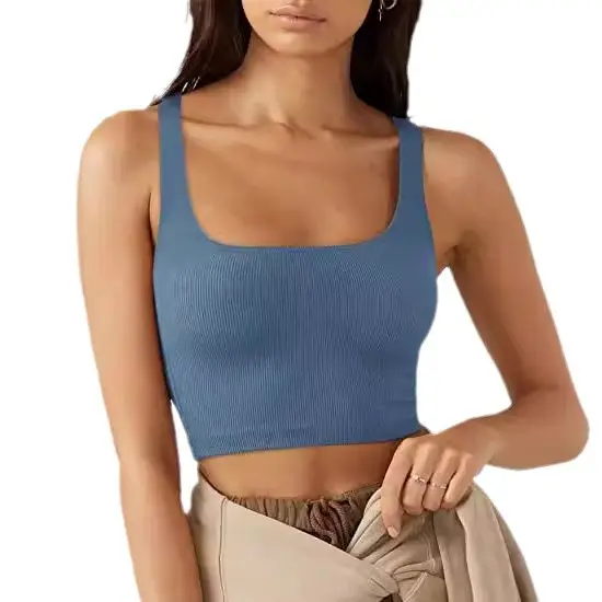 Black 23 Spring Women's Solid Color Crop Top