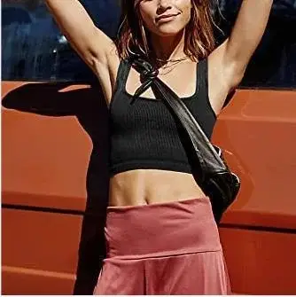 Black 23 Spring Women's Solid Color Crop Top — feature 6