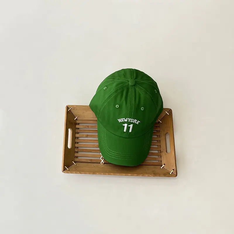 Kids Baseball Cap Green 17 for Boys - Image 2